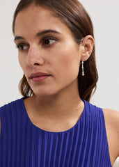 Stone Drop Earrings Gold