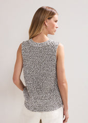 Lorelle Knit Tank Black/Ivory