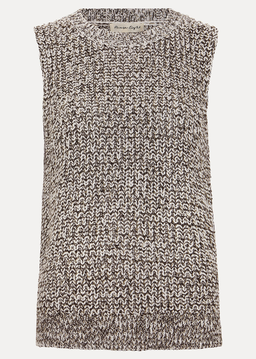 Lorelle Knit Tank Black/Ivory
