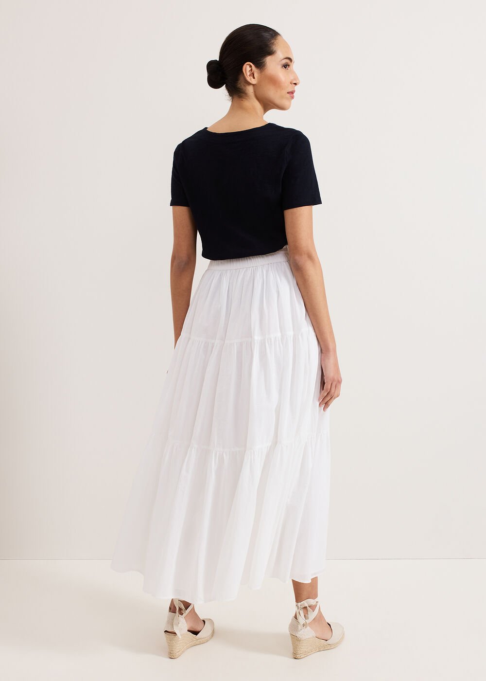 Alva Cotton Skirt White