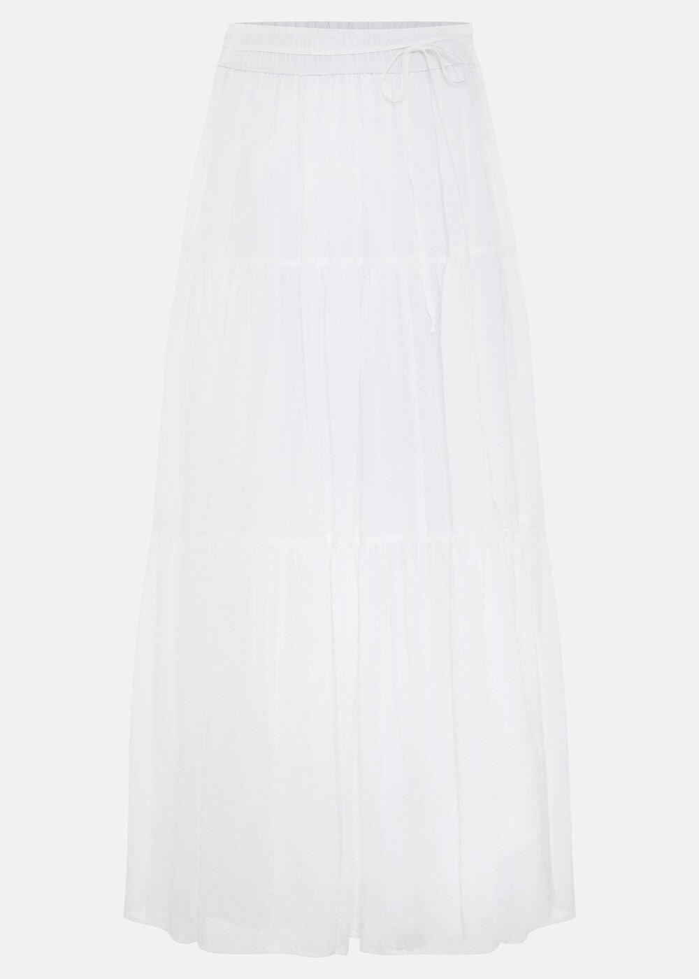 Alva Cotton Skirt White