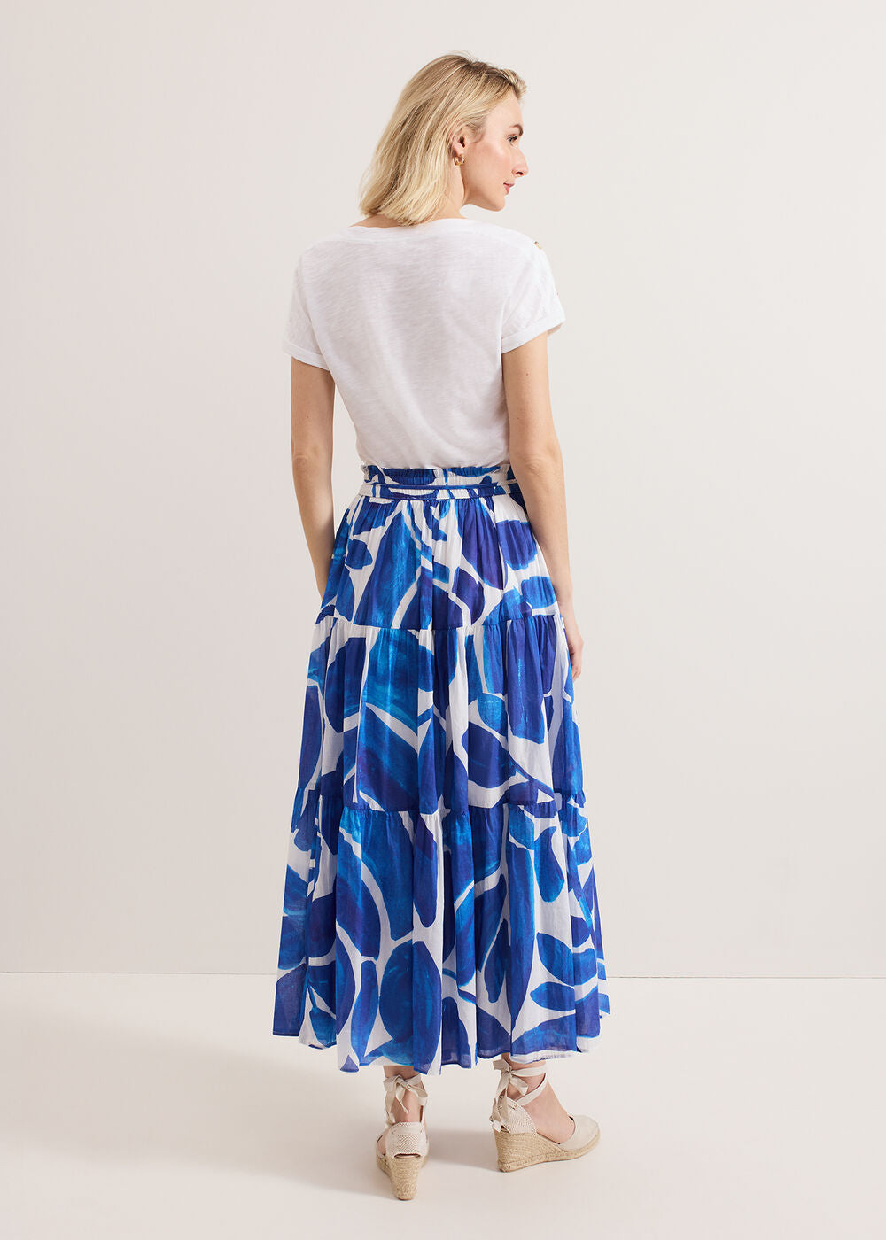 Alva Print Skirt Blue