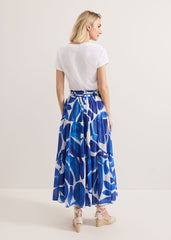 Alva Print Skirt Blue