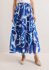 Alva Print Skirt Blue