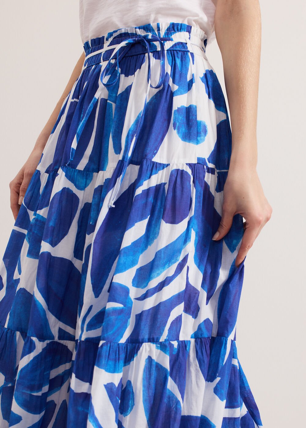 Alva Print Skirt Blue