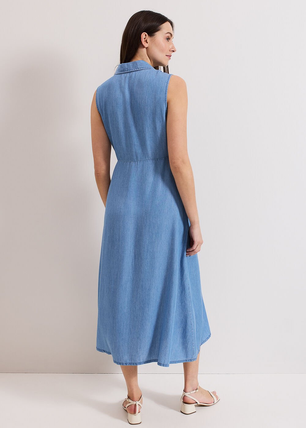 Becky Chambray Dress Blue
