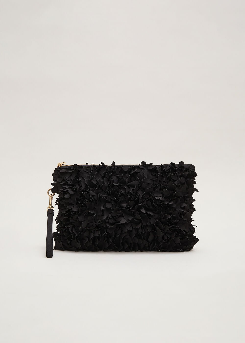 Petal Clutch Bag Black