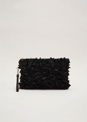 Petal Clutch Bag Black