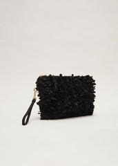 Petal Clutch Bag Black
