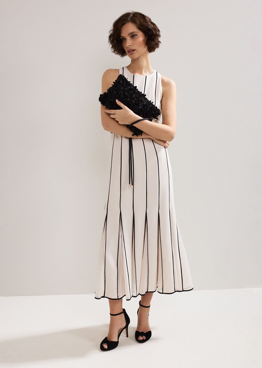 Petal Clutch Bag Black