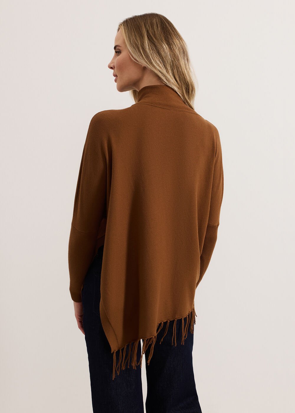Athena Tassel Knit Brown