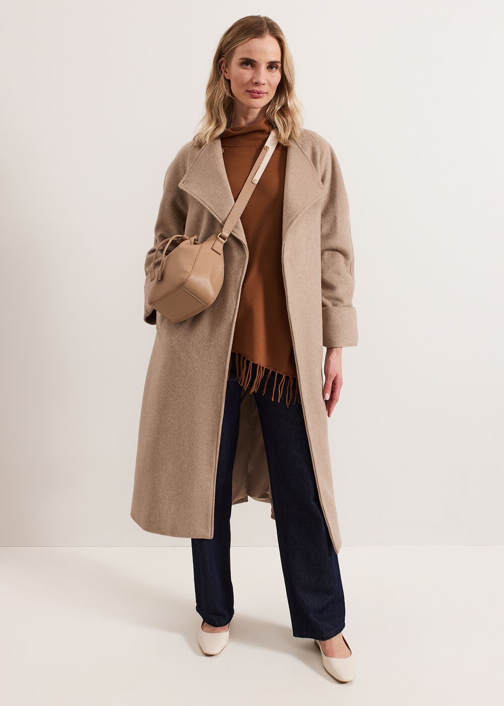 Athena Tassel Knit Brown