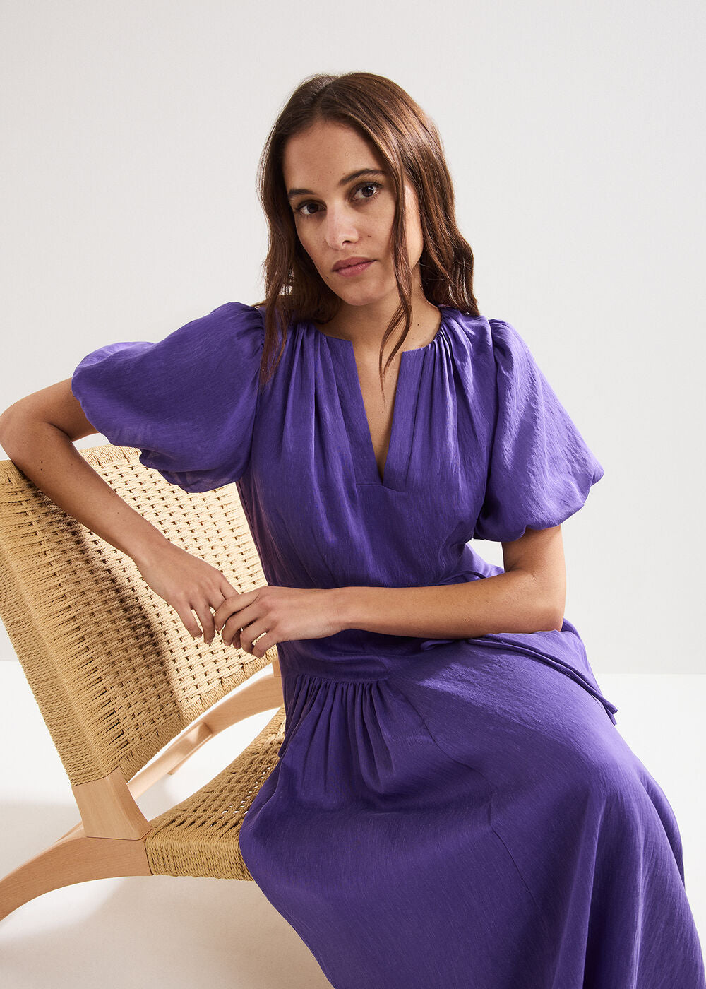 Kailey Midi Dress Purple