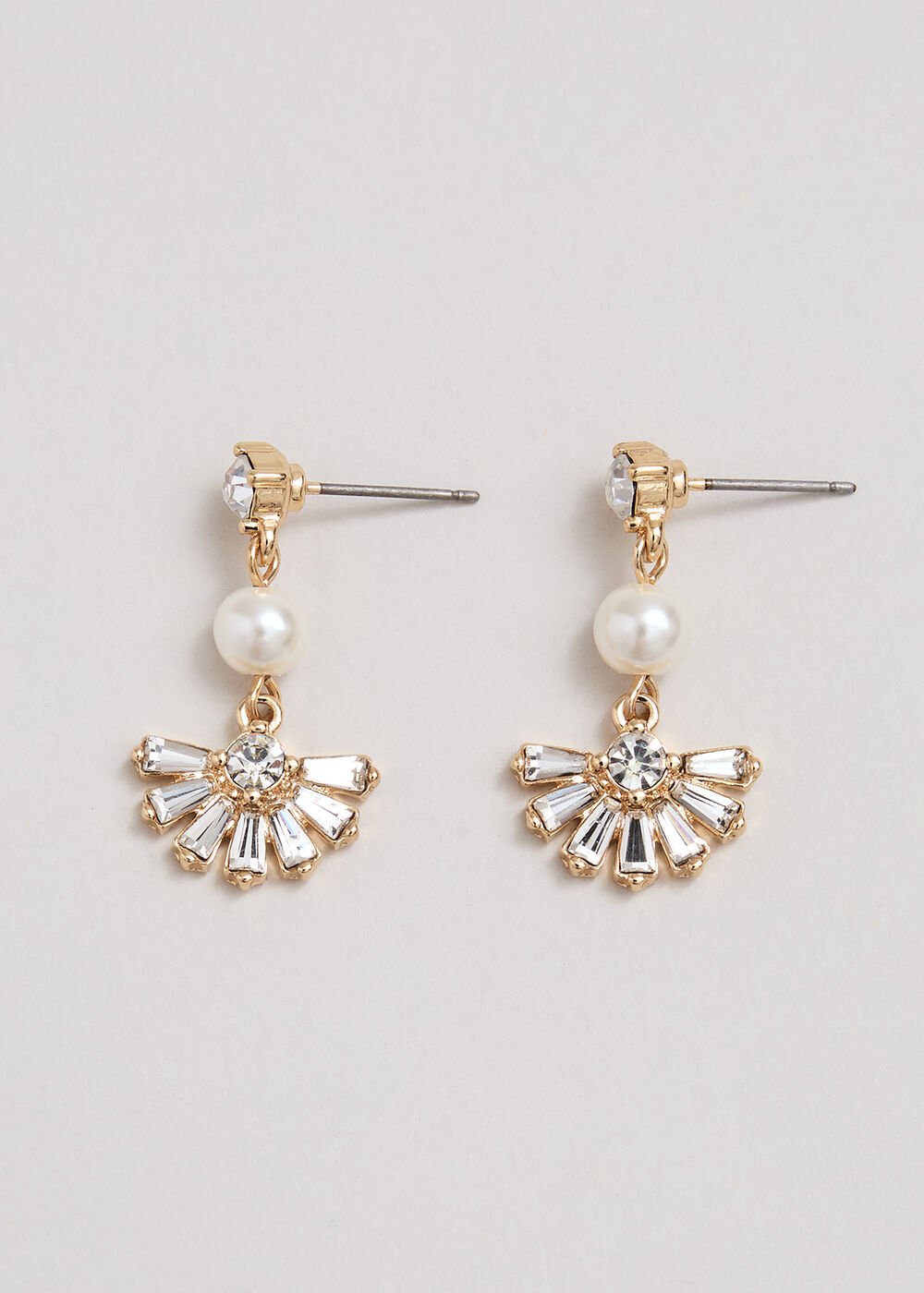 Pearl Drop Earrings Gold