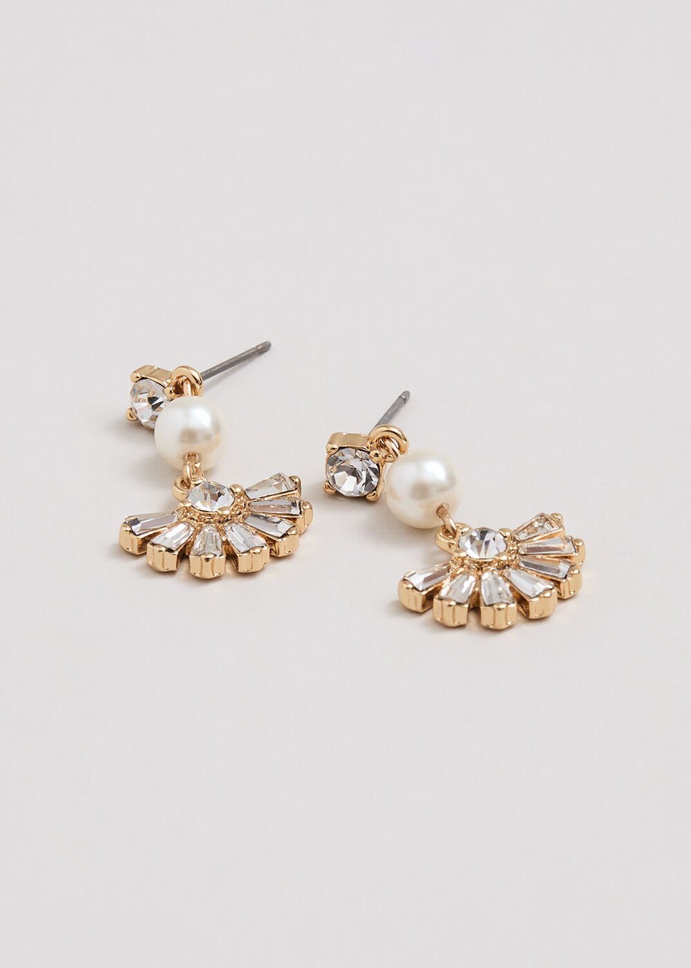 Pearl Drop Earrings Gold
