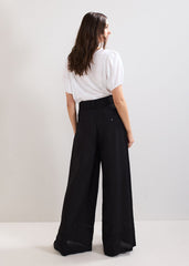 Ayse Linen Trouser Black