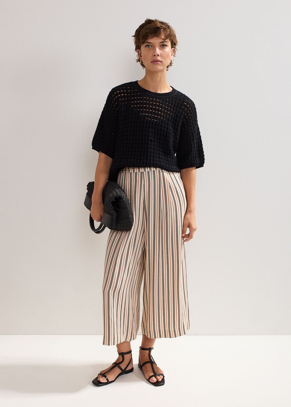 Malaya Culotte Black/Ivory