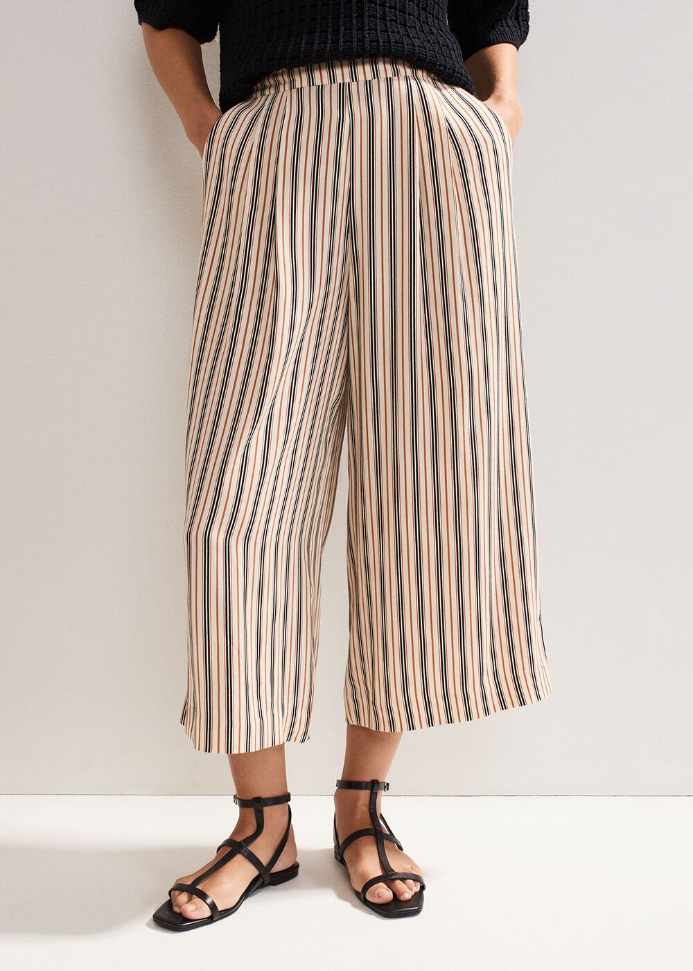 Malaya Culotte Black/Ivory