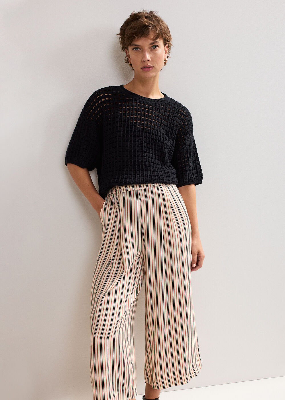 Malaya Culotte Black/Ivory