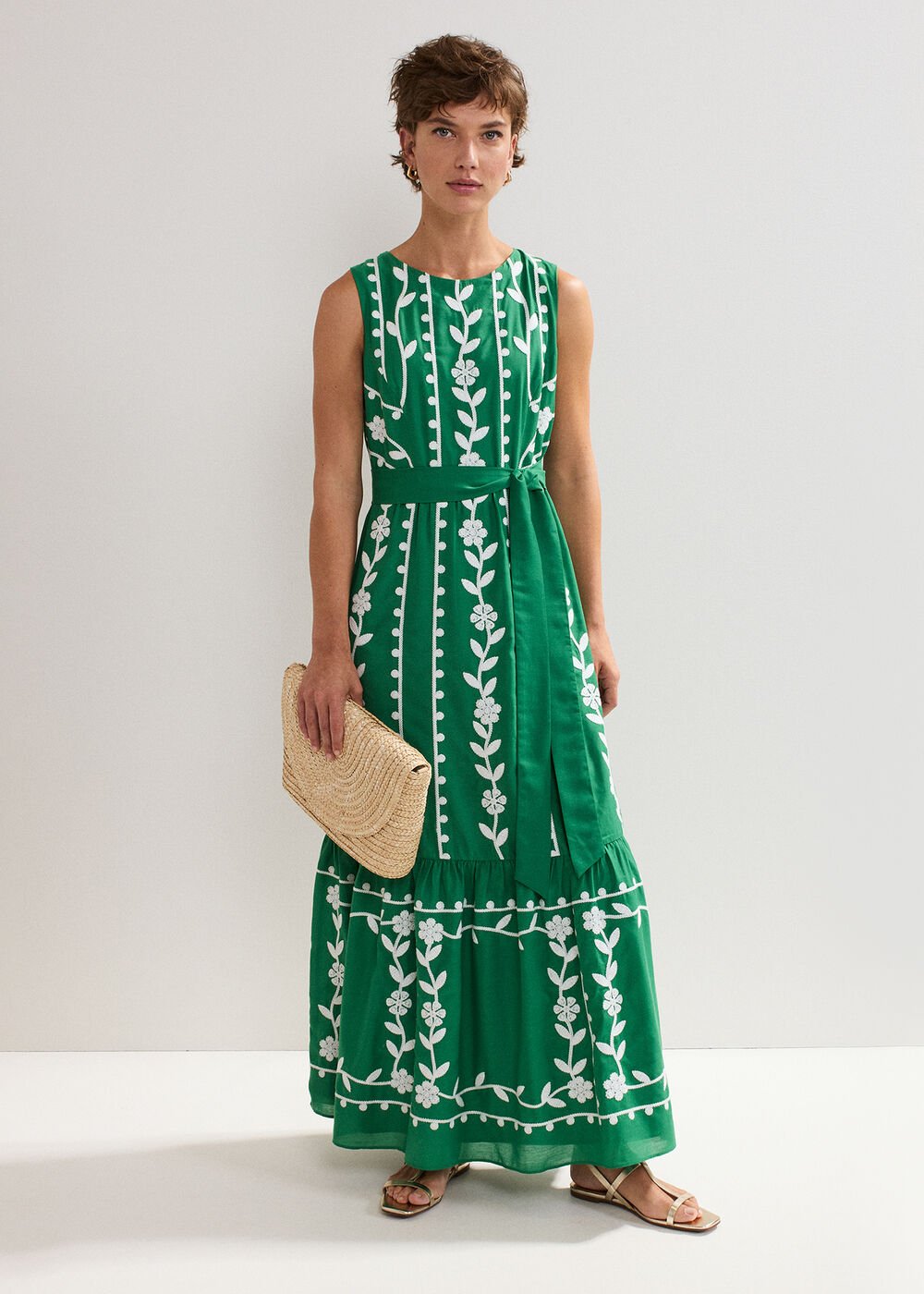 Ida Floral Dress Green