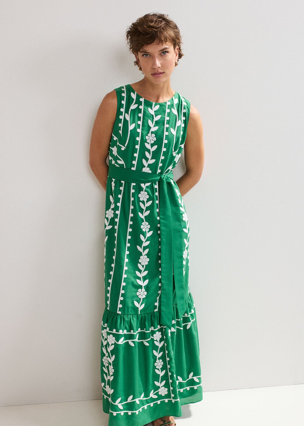 Ida Floral Dress Green