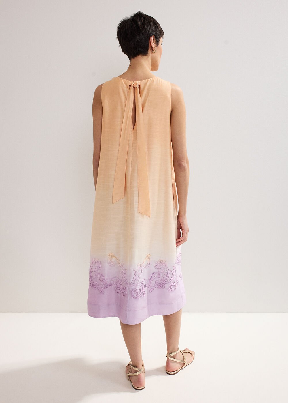 Elida Ombre Dress Orange