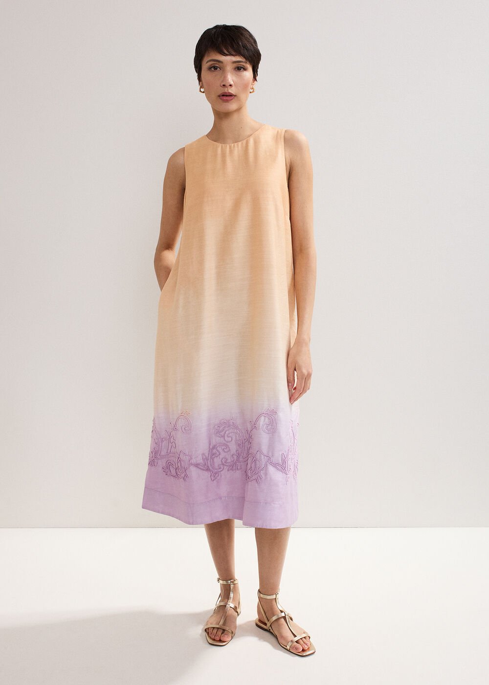 Elida Ombre Dress Orange