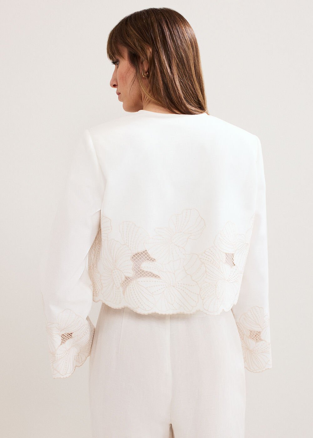 Svea Broderie Jacket Ivory