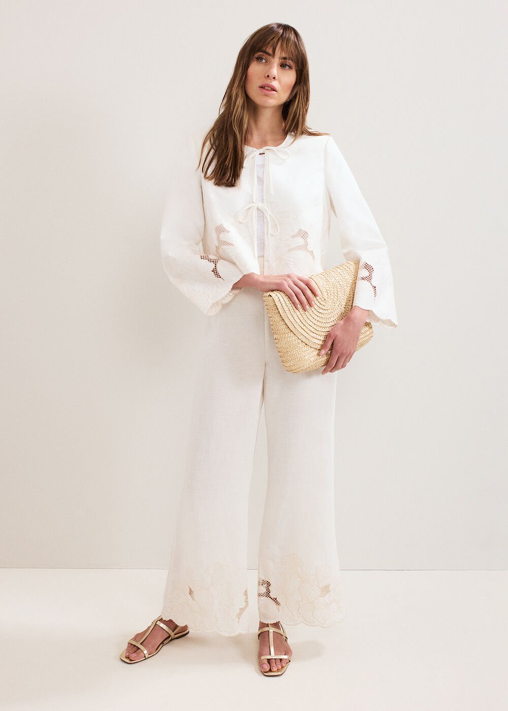 Svea Broderie Jacket Ivory