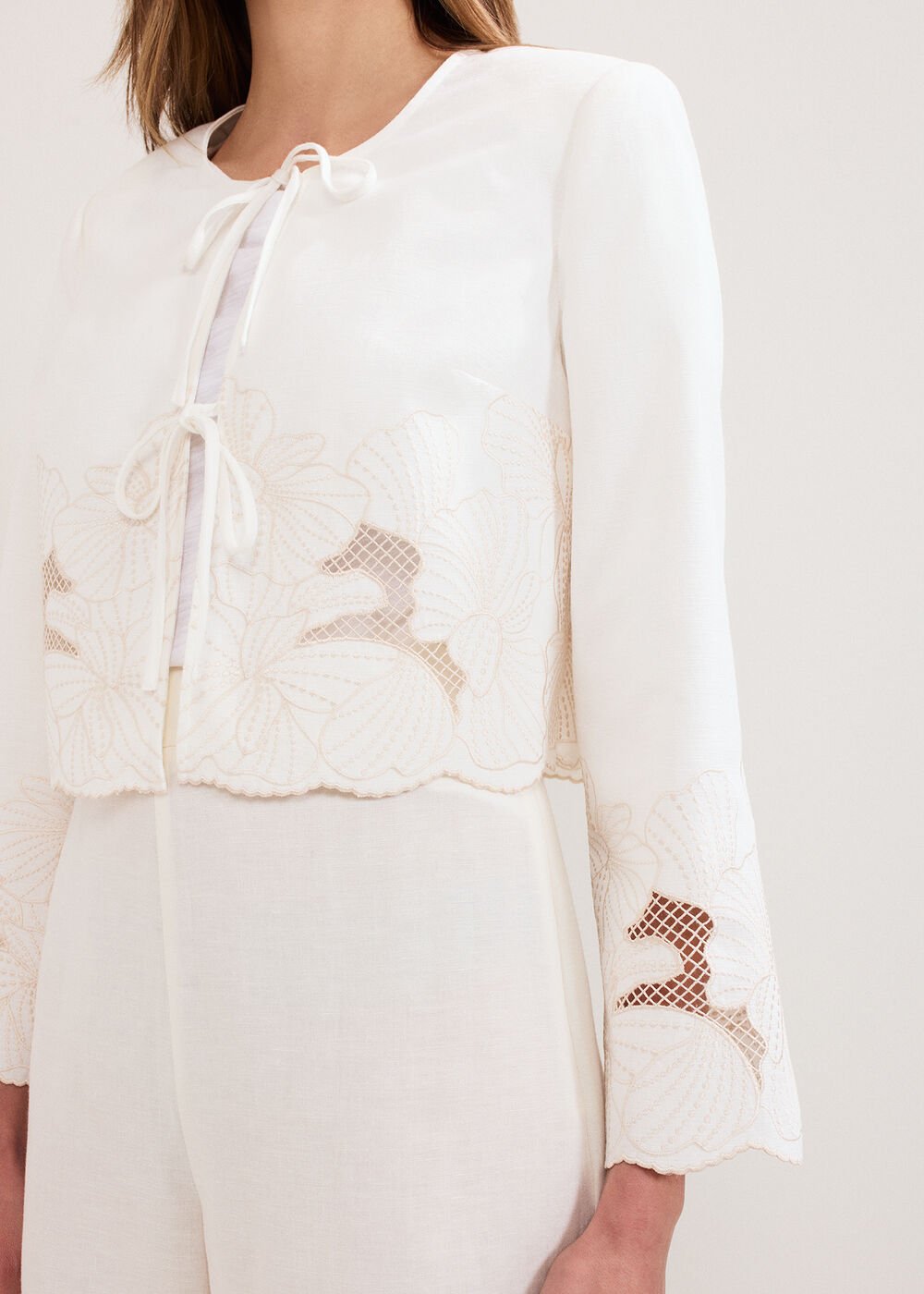 Svea Broderie Jacket Ivory