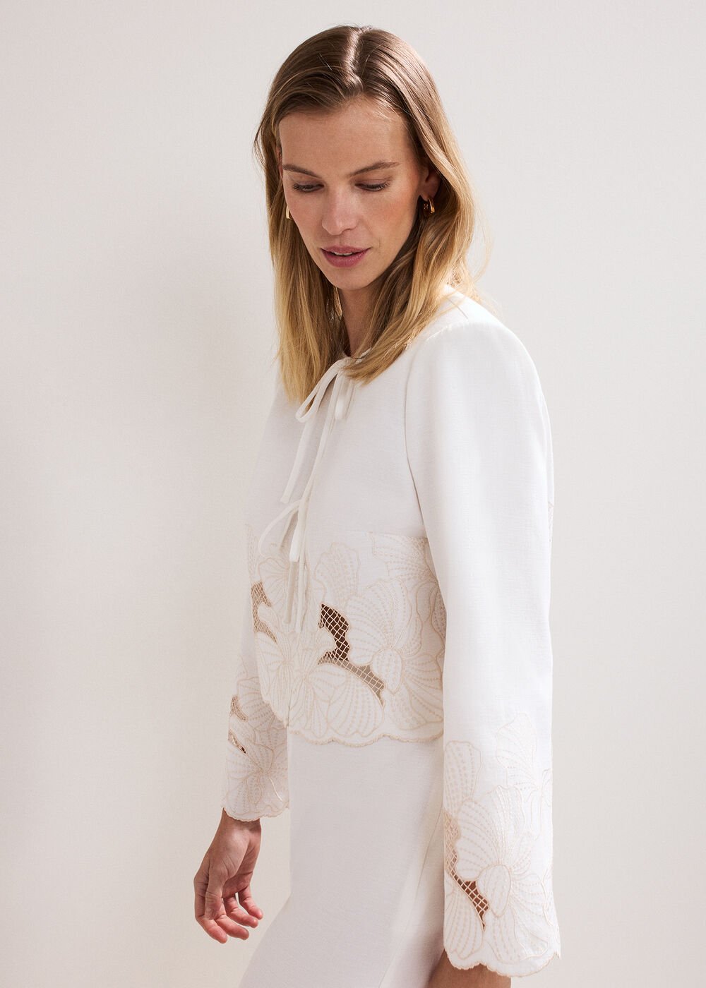 Svea Broderie Jacket Ivory