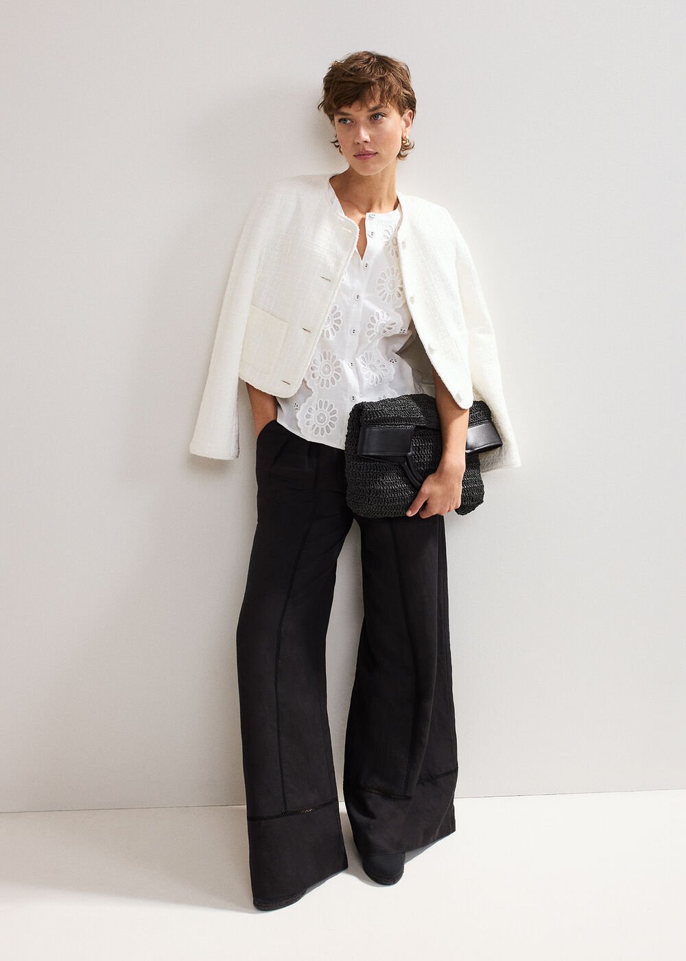Tilda Broderie Top White