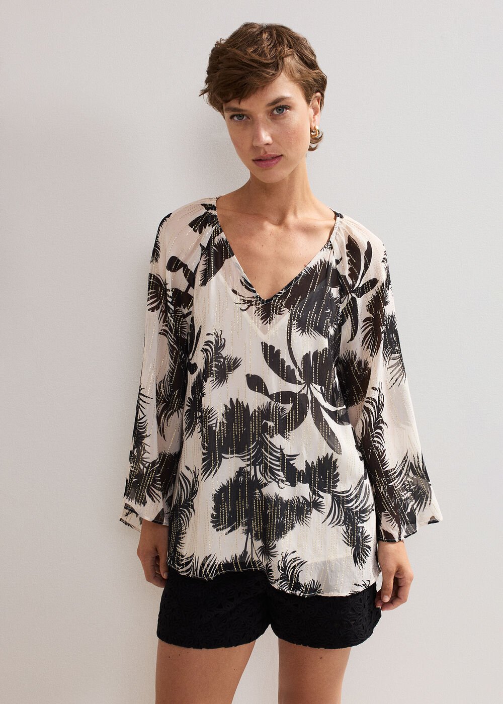 Simi Filcoupe Blouse Black