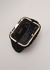 Suede Clutch Bag Black