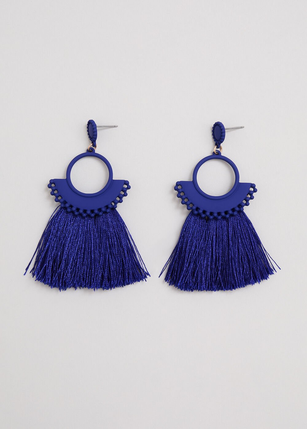 Tassle Earrings Blue