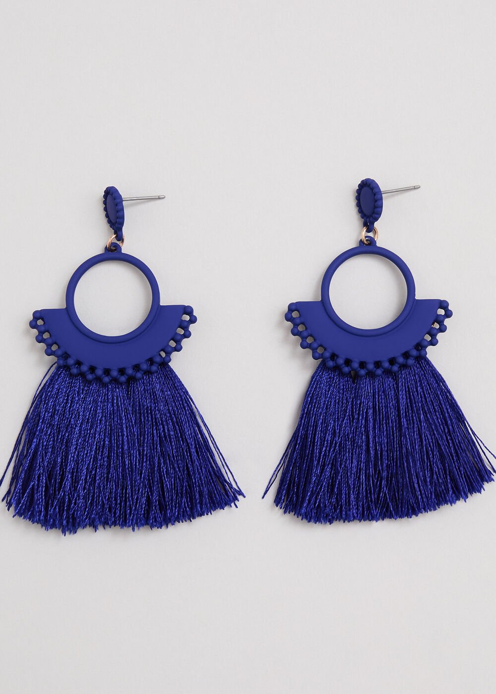 Tassle Earrings Blue