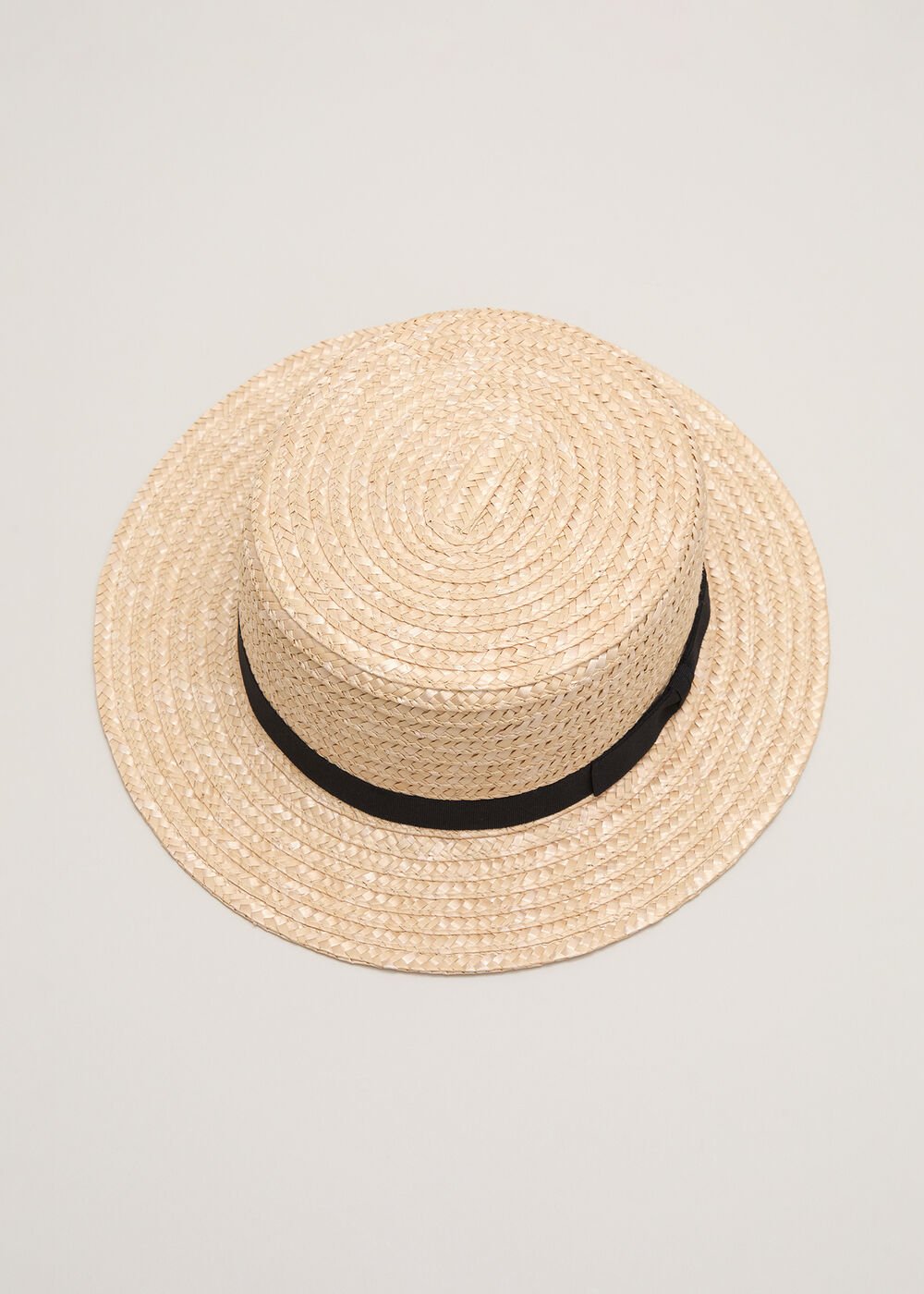 Casual Straw Boater Neutral