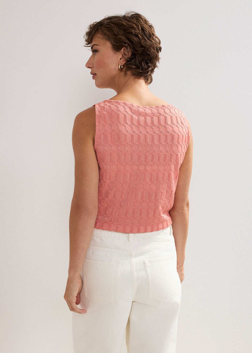 Clemmie Texture Top Orange