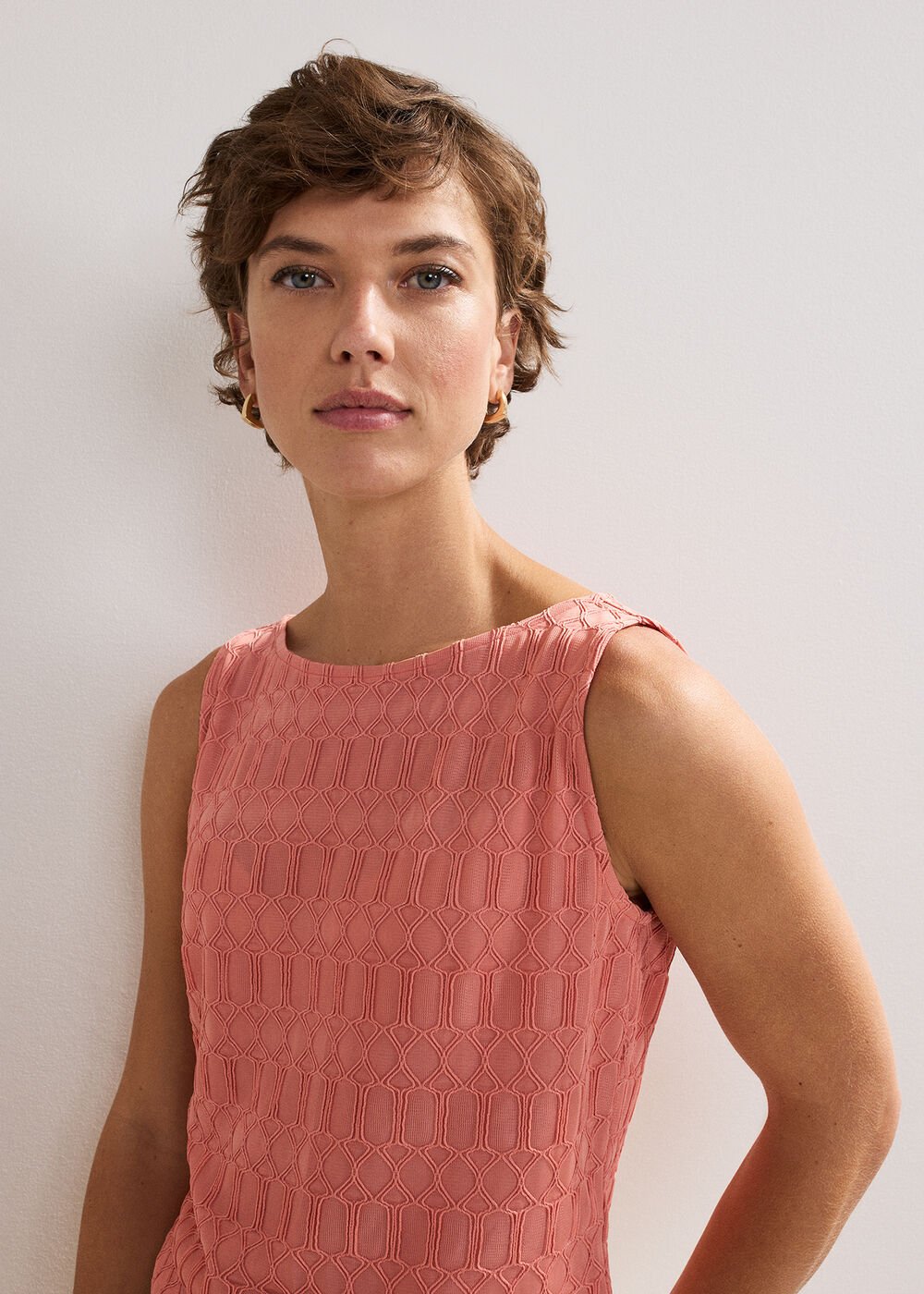 Clemmie Texture Top Orange