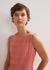 Clemmie Texture Top Orange