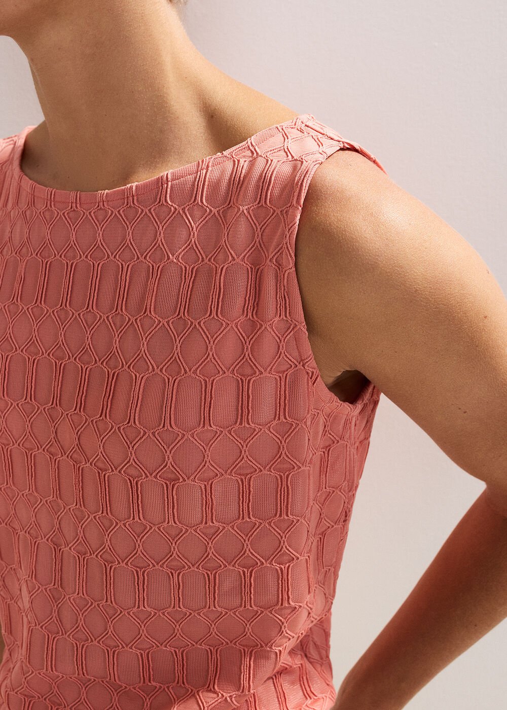 Clemmie Texture Top Orange