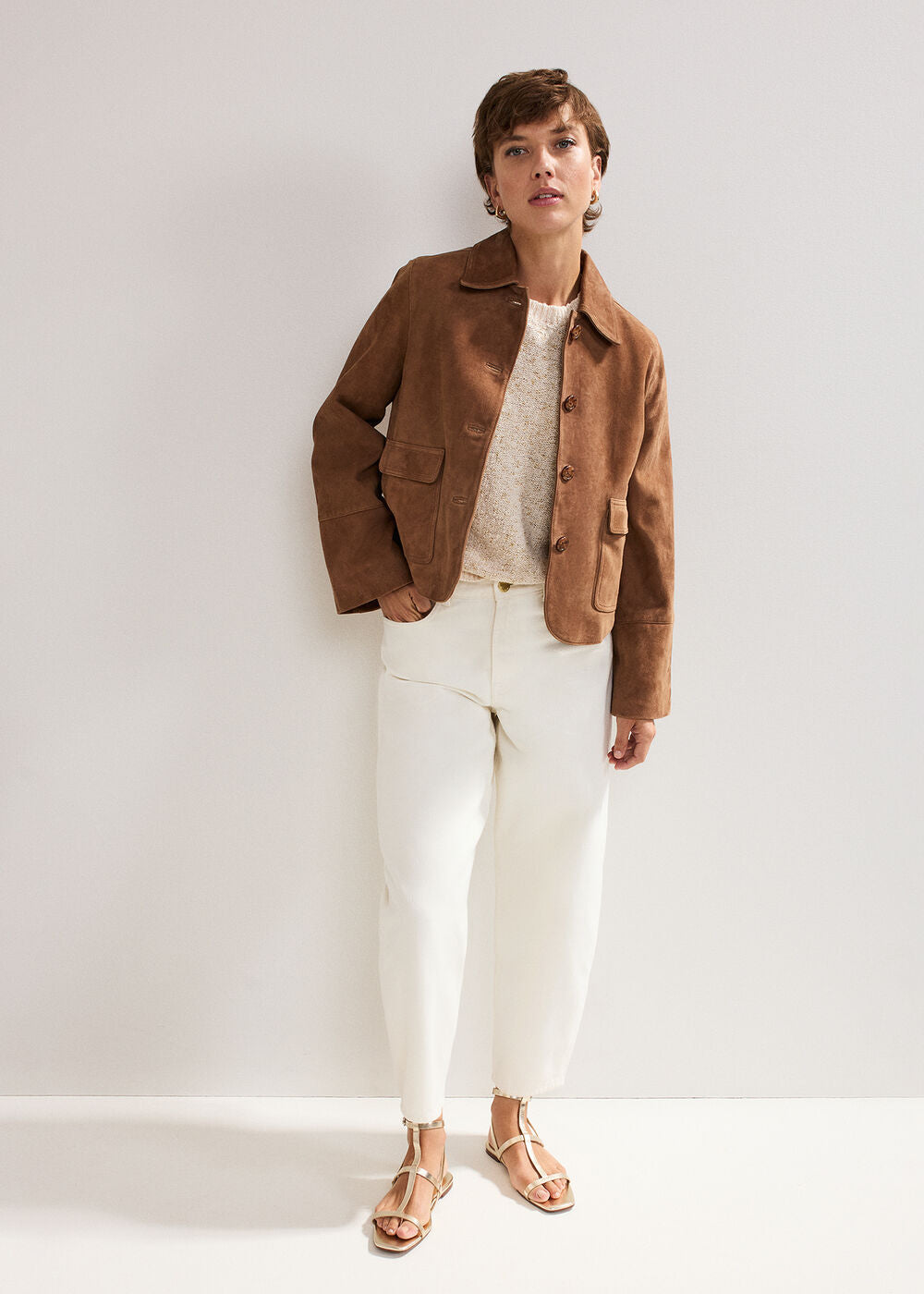 Janet Textured Tank Neutral
