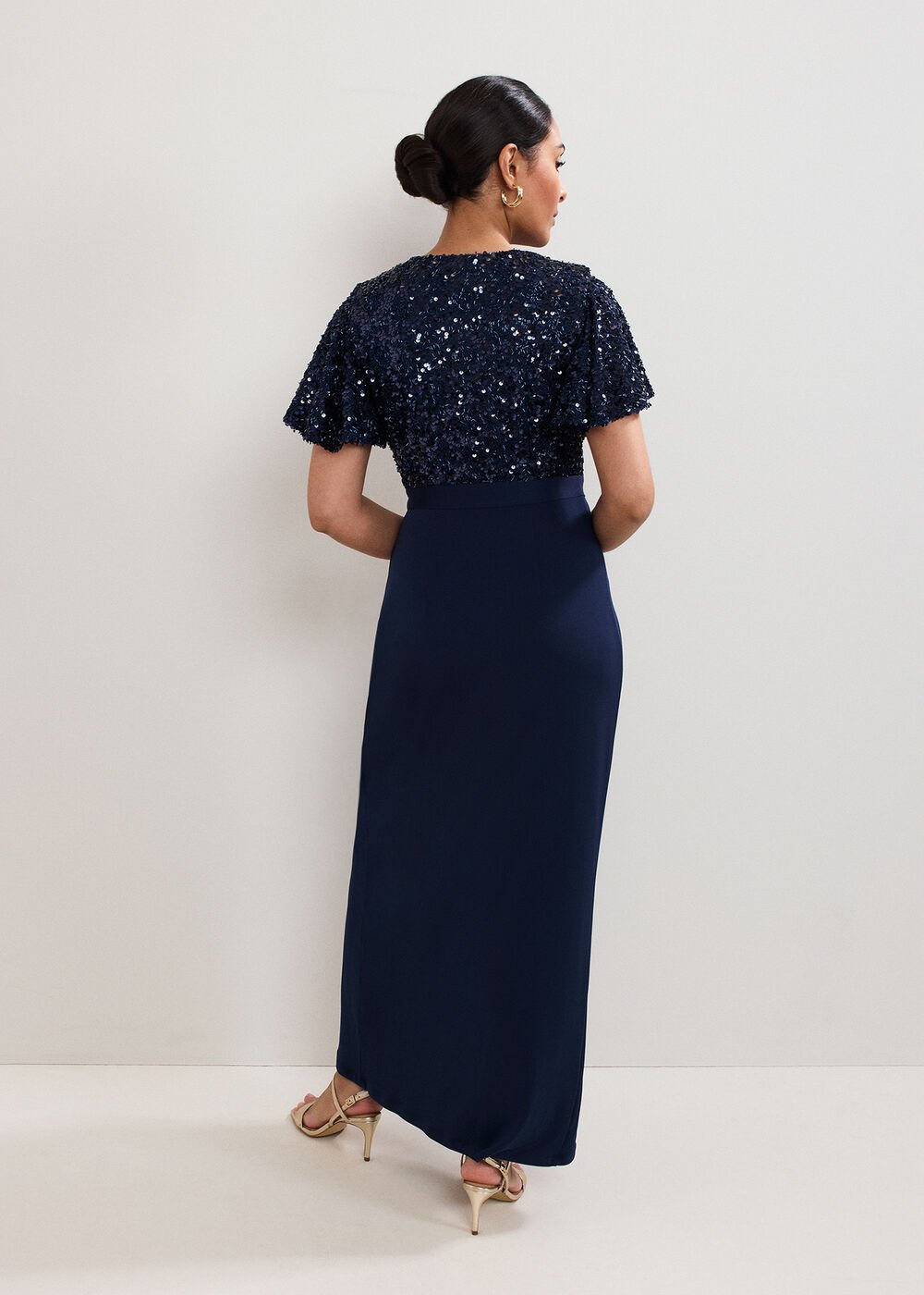 Petite Janessa Dress Navy