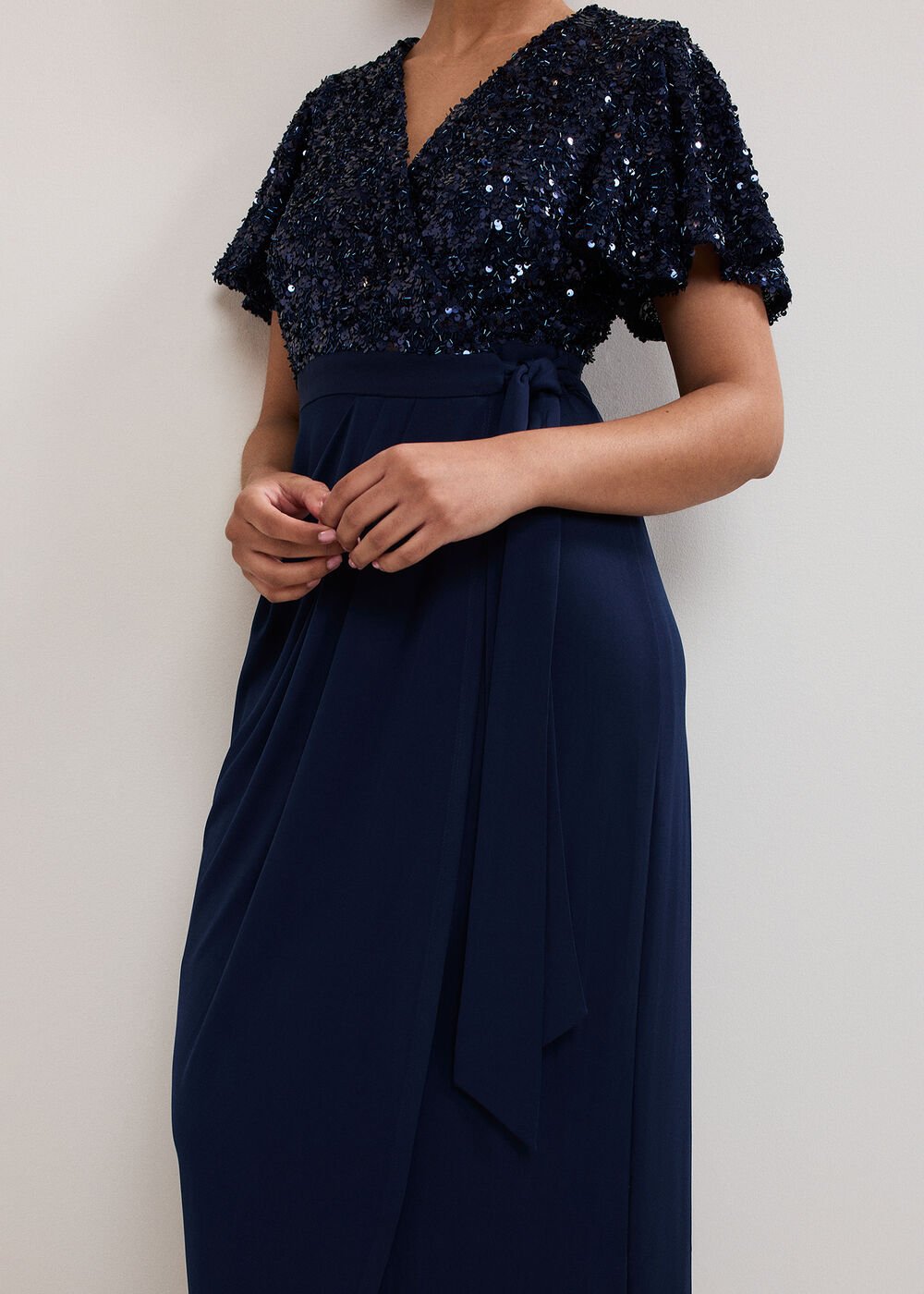 Petite Janessa Dress Navy