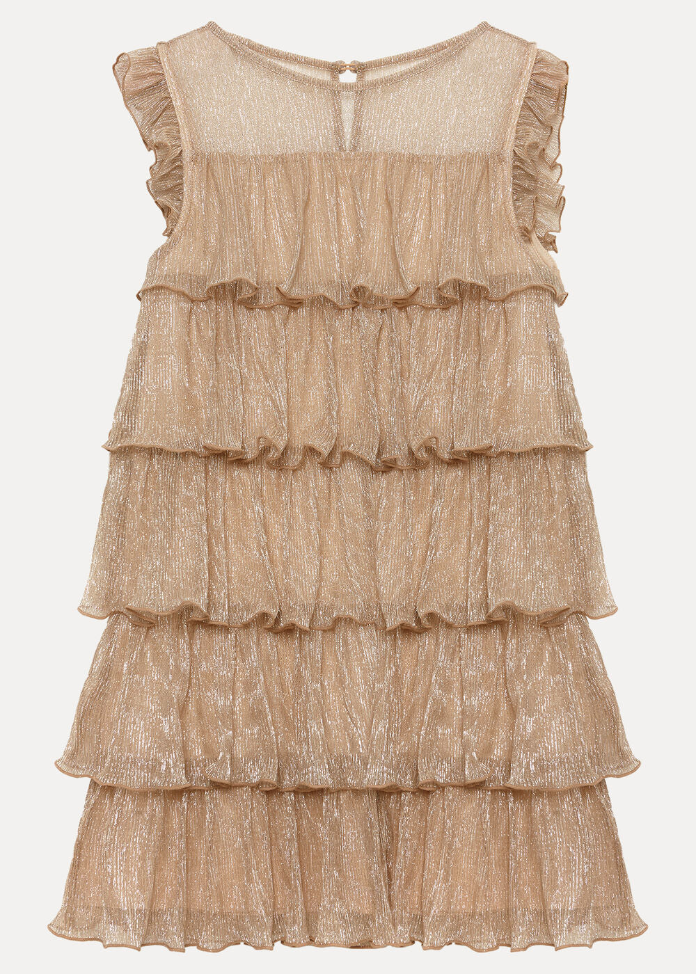 Destiny Plisse Dress Gold