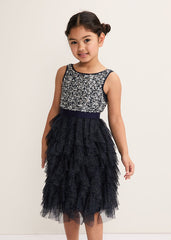 Andrina Sequin Dress Navy