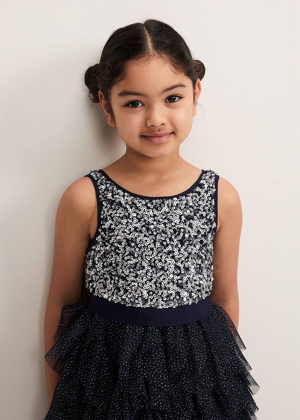 Andrina Sequin Dress Navy