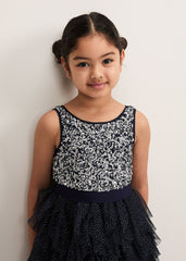 Andrina Sequin Dress Navy