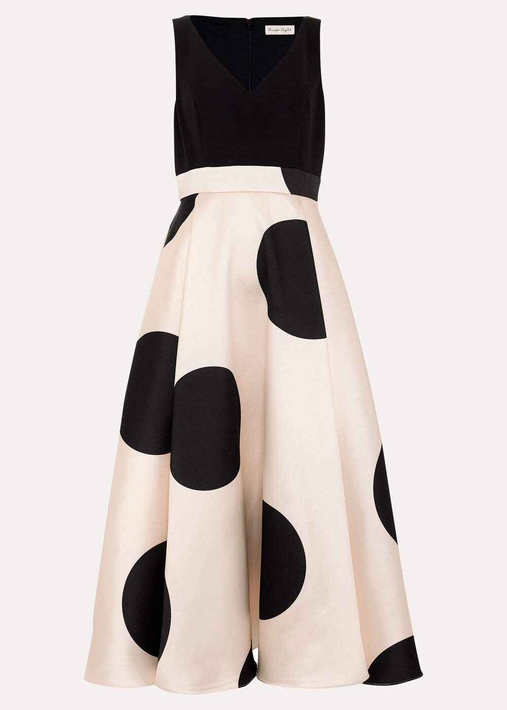 Delie Spot Dress Black/Ivory