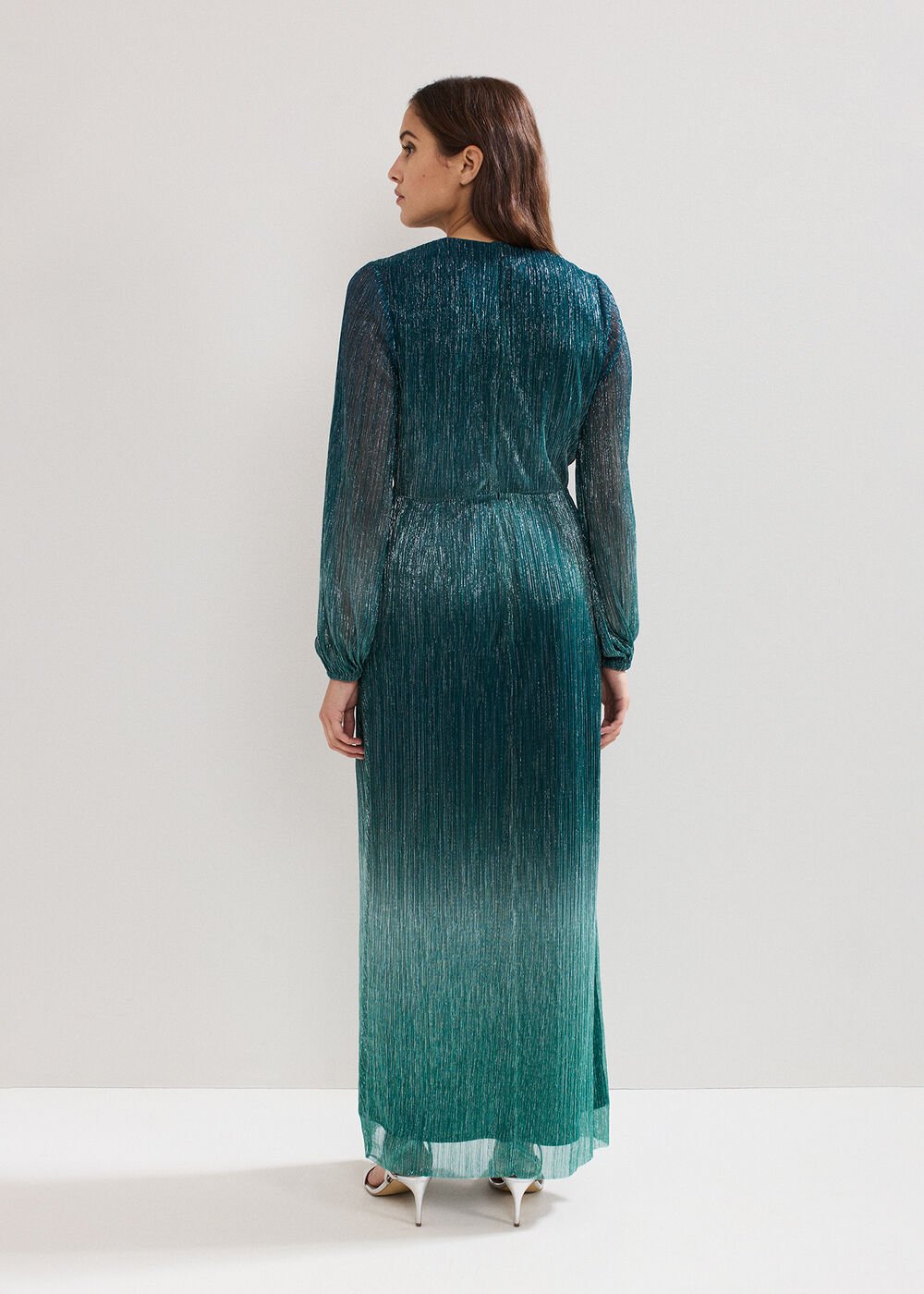 Cherene Ombre Dress Green